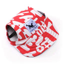 Boné de para cães, chapéu ajustável com buracos para as orelhas para cachorros pequenos e gatos.