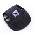 Boné de para cães, chapéu ajustável com buracos para as orelhas para cachorros pequenos e gatos.