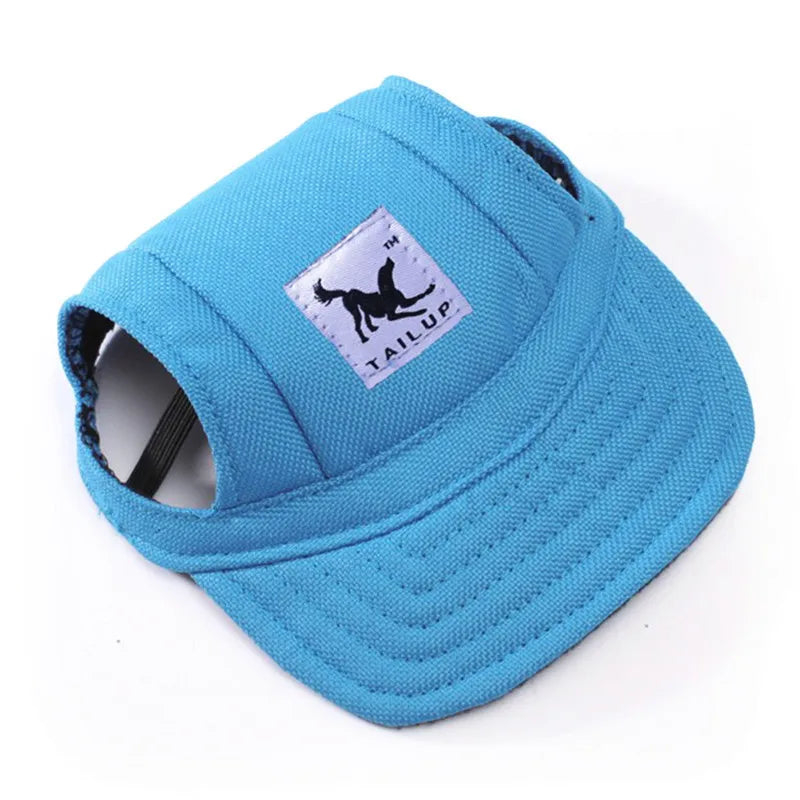 Boné de para cães, chapéu ajustável com buracos para as orelhas para cachorros pequenos e gatos.