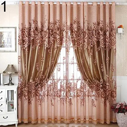 Cortinas decorativas de luxo estilo europeu