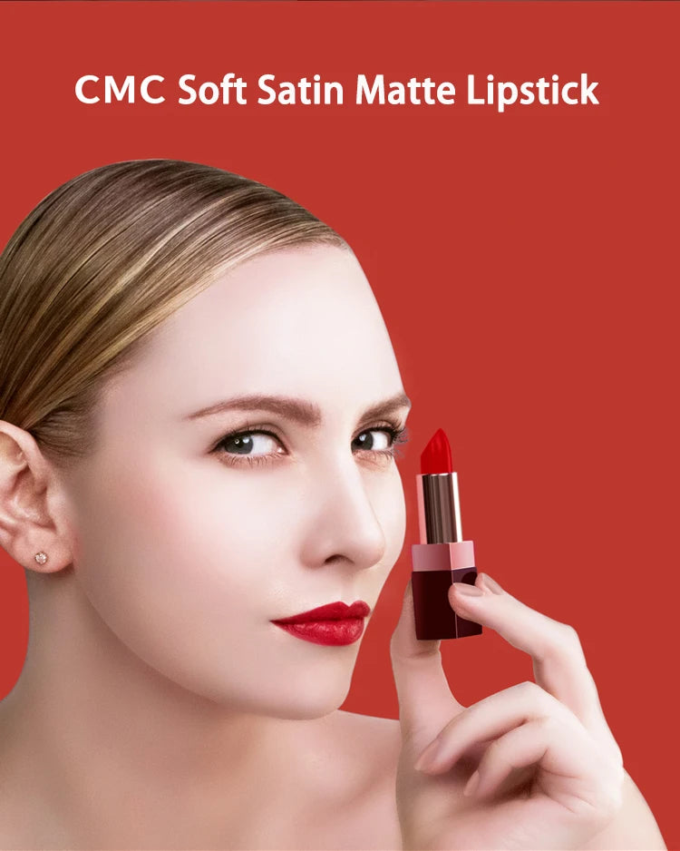 CHARMACY Matte Durável Fácil de Usar Batom Natural Matte Red Velvet Batom Batom Coloração de Lábios Maquiagem Mulheres Beleza Cosméticos