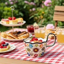 Caneca de Cerâmica Floral Pintada à Mão — Ideal para Café, Chá e Presentes