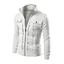 Jaqueta Masculina Casual Gola Alta com Zíper — Primavera/Outono