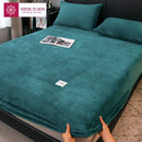 Lençol de pelúcia , capa de colchão elástica