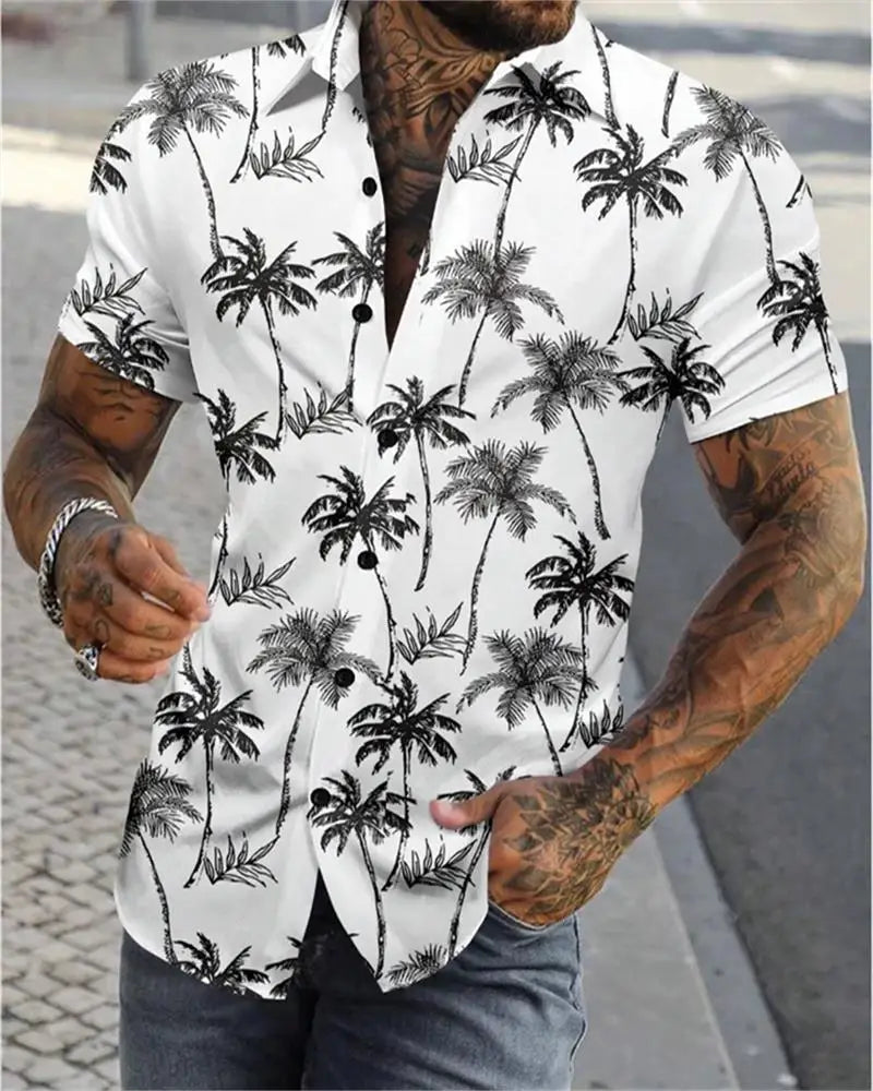 Camisa estampada masculina