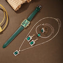 Kit relógio feminino com 1/5/6 pçs