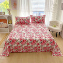Lençol Estampado Floral — Cama Solteiro, Casal e Queen