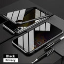 Capa temperada magnética Privacy Metal para iphone 15 14 13 12  e 11 Pro Max