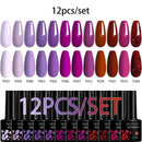 LILYCUTE 10Pcs/set Gel Unha Polonês