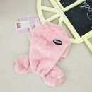 Winter Jumpsuit for Dogs Four Legs Warm Pet Dog Clothes for Small Dogs Down Overalls for Chihuahua Pug Flannel Soft Dog Costume