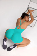 Bodysuit feminino sem costas yoga