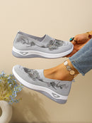 Tênis Feminino Casual Leve de Malha