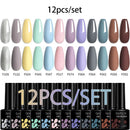 LILYCUTE 10Pcs/set Gel Unha Polonês