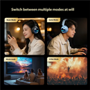Acer OHR712 Wireless Bluetooth 6.0 Headphones Foldable Over-Ear Headsets with 360° Spatial Sound Effect for Travel Home Office