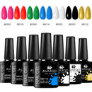 Conjunto de esmaltes em gel  UV. Kit com 07 pçs