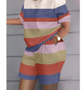 Conjunto Feminino Estampado — Blusa Manga Curta + Shorts com Bolsos