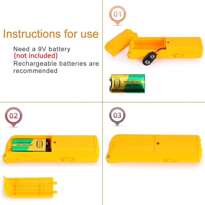 Ultrasonic Dog Chaser Pare ataques agressivos de animais  Ferramentas de treinamento para cães de estimação