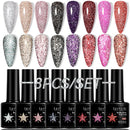 LILYCUTE 10Pcs/set Gel Unha Polonês