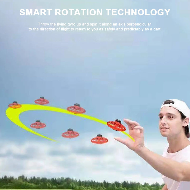 Mini drone Spinner Flying. Diversão para a garotada.