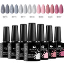 Conjunto de esmaltes em gel  UV. Kit com 07 pçs