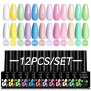 LILYCUTE 10Pcs/set Gel Unha Polonês