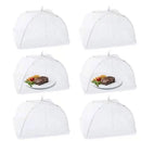 Capa dobrável de malha para alimentos na cozinha, estilo guarda-chuva.