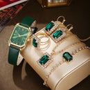 Kit relógio feminino com 1/5/6 pçs