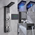 Painel de Chuveiro LED Luxo com Display de Temperatura – Aço Inox Premium