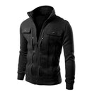 Jaqueta Masculina Casual Gola Alta com Zíper — Primavera/Outono