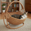 Rede para gatos com suporte suspenso