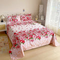 Lençol Estampado Floral — Cama Solteiro, Casal e Queen