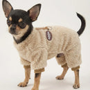 Winter Jumpsuit for Dogs Four Legs Warm Pet Dog Clothes for Small Dogs Down Overalls for Chihuahua Pug Flannel Soft Dog Costume