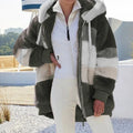 Jaqueta feminina Oversized com capuz