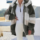 Jaqueta feminina Oversized com capuz