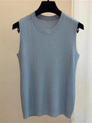 Blusa pulôver feminino sem manga