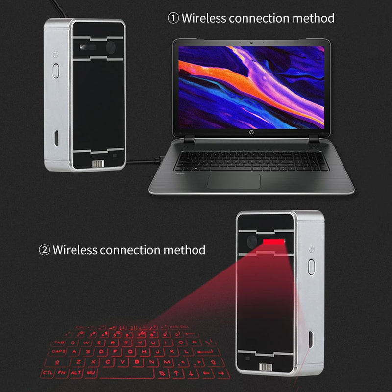 Teclado laser virtual bluetooth portátil por projeção