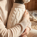 Solid Color Twist Knit Dog Sweater Warm Comfortable Pet Apparel For Cold Weather