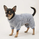 Winter Jumpsuit for Dogs Four Legs Warm Pet Dog Clothes for Small Dogs Down Overalls for Chihuahua Pug Flannel Soft Dog Costume