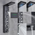 Painel de Chuveiro LED Luxo com Display de Temperatura – Aço Inox Premium