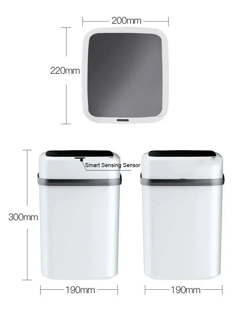 Lixeira Inteligente com sensor Smart Trash. Capacidade 13L