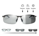 Óculos fotocromático masculino Night Vision. visão diurna e noturna, óculos UV400, condução e pesca