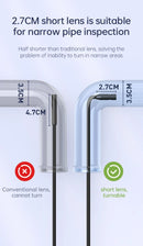 Câmera endoscópica King tela de 4,3" IPS 1080P HD