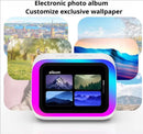 Alto-falante inteligente com IA, Bluetooth 5.4, tela sensível ao toque HD, despertador eletrônico, som estéreo Hi-Fi e assistente de voz.