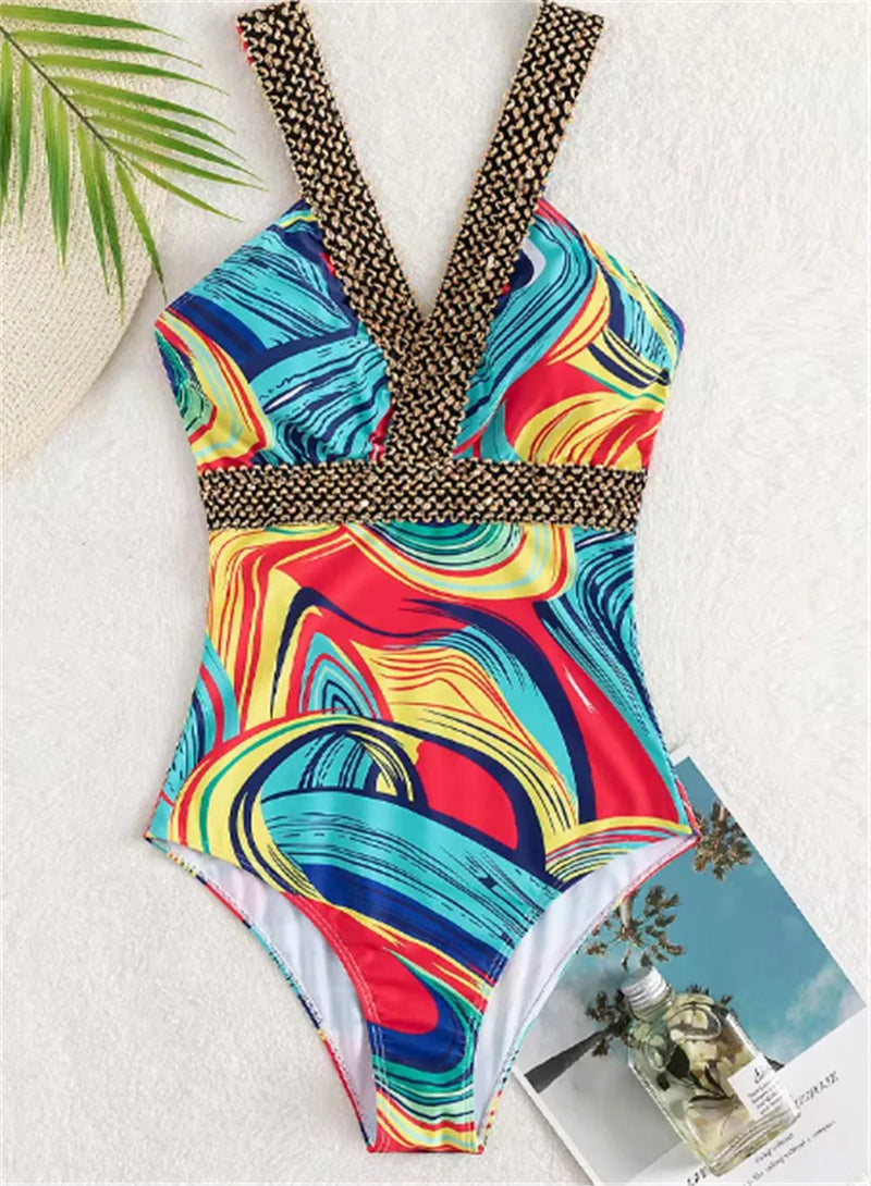 Maiô estampado swinsuit