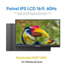 ARZOPA  Monitor portátil FHD 1080P IPS USB-C Mini-HDMI Segunda Tela Externa para Mac Laptop PC Switch Xbox PS4/5 Xbox com suporte embutido.