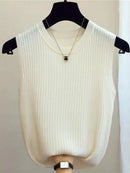 Blusa pulôver feminino sem manga