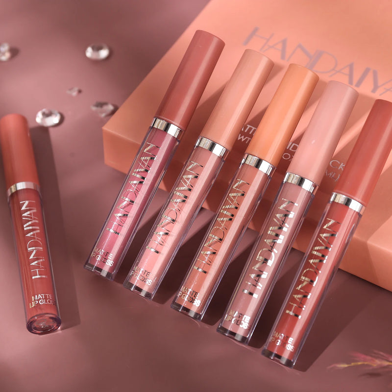 Kit com 6 batons gloss HANDAIYAN