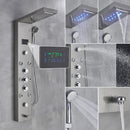 Painel de Chuveiro LED Luxo com Display de Temperatura – Aço Inox Premium