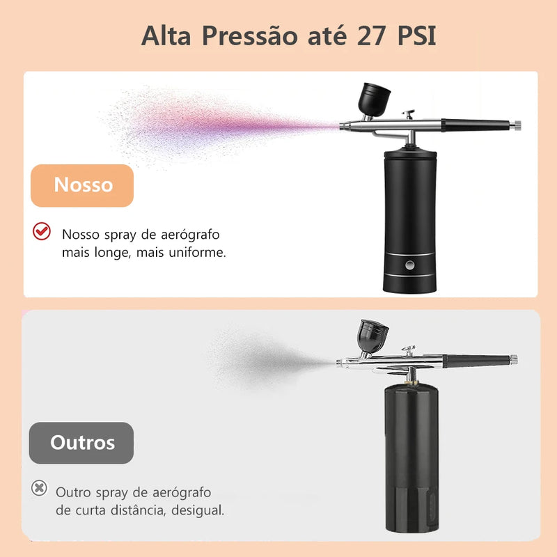 Airbrush para unhas portátil