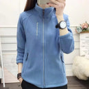 Jaqueta Feminina Fleece Espessada com Capuz | Outono Inverno
